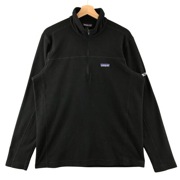 PATAGONIA Better Sweater 1/4-Zip Fleece Pullover Mens L black - Picture 1 of 9